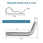 2pcs Trailer Hitch Pin   Clip  5 8-inch Diameter Towing Trailer Hitch Pin Cli   