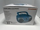 Sylvania Portable Cd Player Am Fm Radio Blue Retro Boombox Srcd243m - Open Box