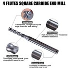 5 Pcs 5 32  4 Flute 2  Overall Length Solid Carbide End Mill Altin Coated