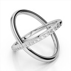 0 23 Ct Round Cut Real Moissanite Engagement Ring 14k Solid White Gold Size 5 5