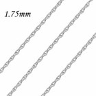     pure 925 Sterling Silver Solitaire Pendant Necklace Solid White Cz Rope Chain