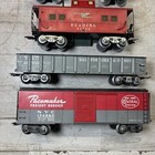 Marx O Gauge Freight Car Lot Tanker Caboose Gondola Boxcar Tin Litho 4 Pc Set