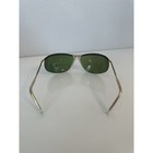 Vintage  new  1970 s Gold-rim Green Lens With Clear Bridge Sunglasses