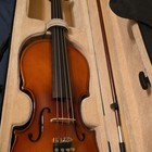 Cecilio Acoustic Violin Brown Varnish 4-string W  Chinrest  Case  Bow