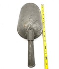 Antique Galvanized Steel Grain Feed Scoop Primitive Metal Flour Sugar Shovel 