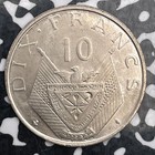 1964 Rwanda 10 Francs Lot f6668 High Grade  Beautiful 