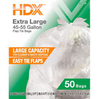 Clear Trash Bags 50 Gallon 50 Count Heavy Duty Recycled Large Garbage Can Liners