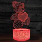 3d Led Acrylic Night Light Usb Neon Lamp Xmas Valentines Gift