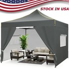 10x10 Pop Up Canopy Outdoor Heavy Duty Party Tent Commercial Waterproof Gazebo