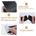 2 Rolls 2  X 33ft Book Binding Tape Self-adhesive Black   White Repair Reinforce