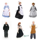 1 12 Scale Dollhouse Miniature Room Victorian Dolls Vintage Maid Chef Shopkeepe