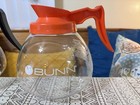 2x Bunn - Glass Coffee Pots decanter - 64 Oz Commercial - Black   Orange Decaf