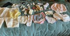 Large Lot Of Vintage Doll Clothes In A Cookie Tin
