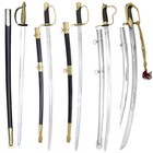 Vintage Officer Army Sword En45 Steel Blade Us Military Sword Collection