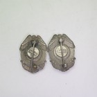  2  Vtg Mini Metal Member No  Collins Fire Department Badge C d  Reese Brand Pin