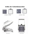 Stainless Steel French Fry Cutter Potato Vegetable Slicer Chopper Dicer 2 Blade