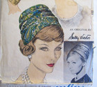 Amazing Vtg 60 Designer Vogue 9993 Misses Hats Pattern 21 5 H