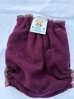 Loveybums Medium  Dark Purple Wool Crepe  Fit 9-22 Lbs  