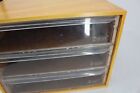 Dmc Embroidery Floss Thread 3 Drawer Wood Storage Display Organizer Box