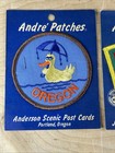 Vintage Lot Of 2 Oregon State Patch New Andre Patches Made In Oregon By Mistake