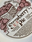Vtg Royal China Jeannette Usa 11  Deep Dish Strawberry Pie Plate Baker W recipe 