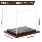 Vgmiu Mini Helmet Display Case Clear 1 2 Football Case 
