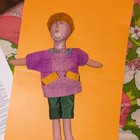  Rare Vintage Carlye Crisler Anthropological Art Doll - Hand Signed   
