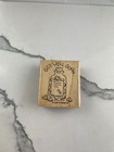 1996 Stampin Up Get Well Soon Wood Rubber Stamp 