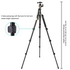Adjustable Aluminum Tripod Travel Monopod W  Ball Head For Dslr Camera Camcorder