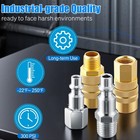 28 Pcs Air Hose Fittings Set M Style 1 4 Inch Npt Quick Connect Coupler Ki