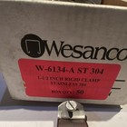Wesanco W-6134-a St 304 Stainless 304 Pipe Clamp 1-1 2 In Box Of 50