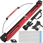 55    Folding Bow  arrow Set 55lb Aluminum Alloy Riser Archery Longbow Recurve Bow