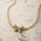 Round Cut Lab Created Diamond Women s Butterfly Anklet In 14k Yellow Gold Plated