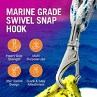 Stainless Steel Swivel Snap Hooks 4-pack Heavy Duty 2 7  316 Marine Grade Swi   