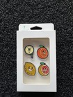 Nos New Very Rare  Lab L a b  Golf    juice Bar    Ball Marker Set Limited Nib