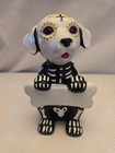 Mexican Folk Art  Dog Cat  Skeleton Day Of The Dead Halloween Sugar Skull