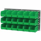 Akro-mils 30230green Hang   Stack Storage Bin  Plastic  Green  5 In H  5 1 2 In