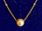 Lagos Luna Pearl Pendant Necklace Sterling Silver 925   Necklace  17- 18  Choker