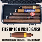 Stogiestay Cigar Travel Humidor With Digital Hygrometer Holds Up To 5 8  Cigars