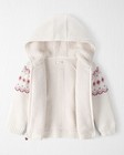 Carter s Baby Girls Fair Isle Full Zip-up Sherpa Cardigan Nwt Ivory Pink 0-3 Mth
