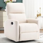 Canmov 360   Swivel Rocker Recliner Chair  Fabric Manual Glider Rocking Recliner