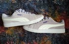 Puma Vikky V2 Purple   White Leather Court Sneakers Women s Size 8 Low Top