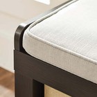 4-cube Compartments Storage Organizer Bench Entryway Wood Cushion Ottoman Seat 