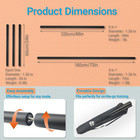 4ft   6ft Collapsible Bo Staff     Foam-padded Martial Arts Training Staff For Saf