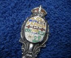 Fine Canada Enamel Sterling Souvenir Demitasse Spoon-no Mono-nr