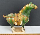 Antique Chinese Tang Horse Porcelain Statue 15  Sancai Glaze Sculpture Figure