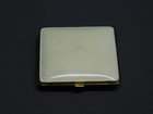 Art Deco Gold Plated And Hand Painted Guilloche Enamel Compact By Elgin