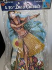 Vintage Nos 1979 Beistle Hawaii Luau Cutouts Hula Dancer Ukulele Pineapple Palm