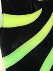 Gk Black Velvet Adult Small Green Apple Mystique Gymnastics Tank Leotard As Nwt 