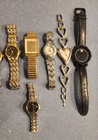 Lot Of 10 Old Authentic Brand Name Watches Probably Run But No Batteries Inside 